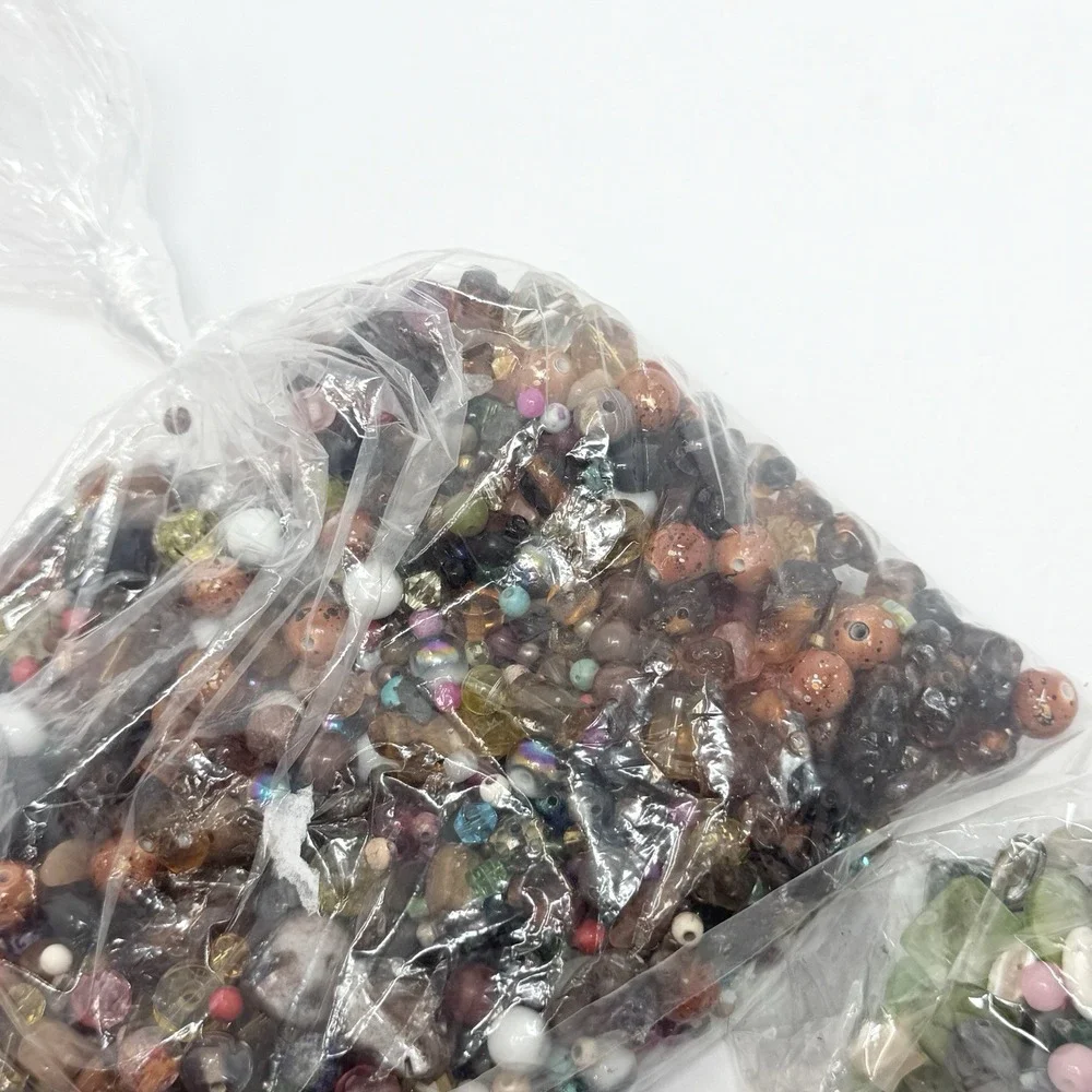 Mixed Bead Soup Glass Shell Stone Jewelry Making Craft Beads Bulk Loose Assorted